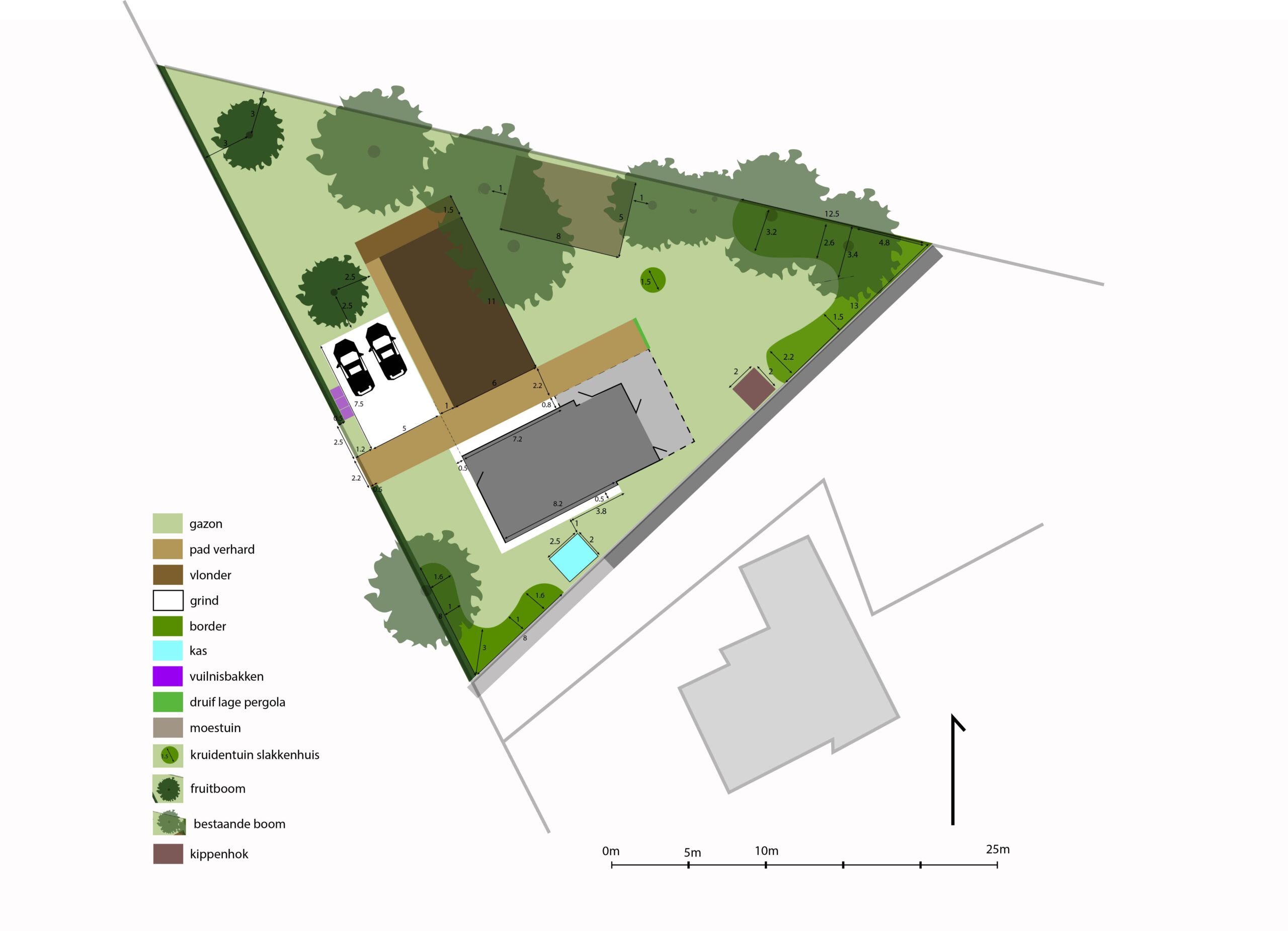 tuinontwerp digitaal voor portfolio